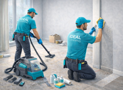 Уборка после ремонта: клинеры IDEAL CLEANING удаляют строительную пыль и следы материалов в квартире.