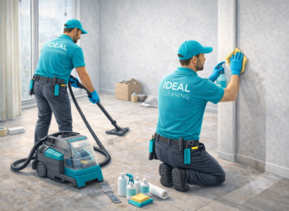Прибирання квартири після ремонту: клінери IDEAL CLEANING видаляють будівельний пил і сліди клею з поверхонь.