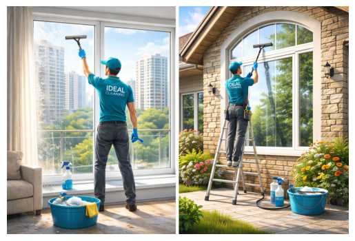 Клинери IDEAL CLEANING выполняют мойку окон в Киеве.