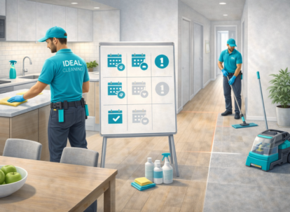 Підтримуюче прибирання від IDEAL CLEANING: регулярна уборка квартири з графіком та чистими поверхнями.